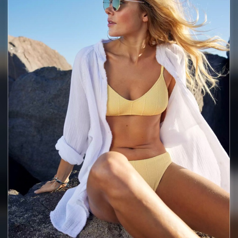 NWT Aerie Pool-to-Party Cover Up in White size S
